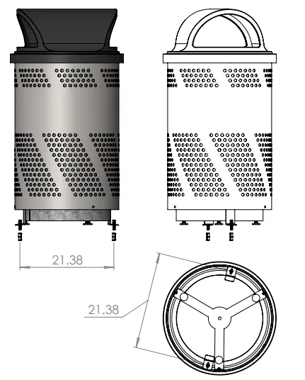 EX-CELL-ARENA-X51-Arena-51-Series-Outdoor-Receptacle-FIG-1