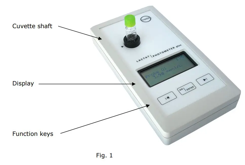 PRAXISDIENST DP 110 Lactat Photometer Plus User Manual - Fig. 1