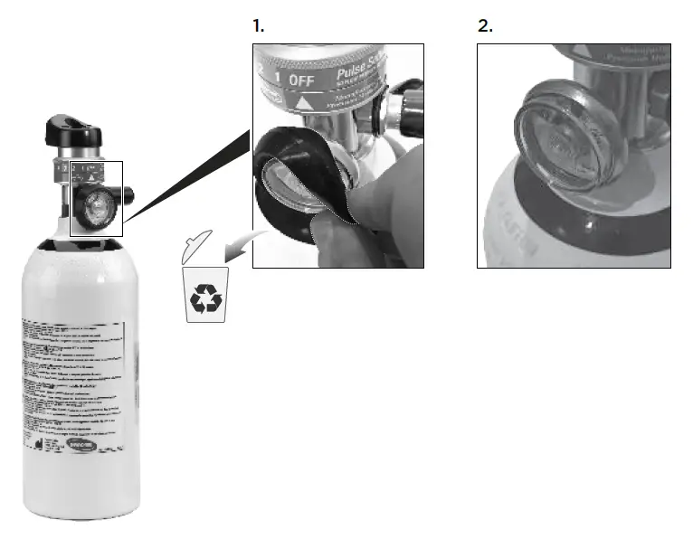 INVACARE 1588083 Protection Rubber Pressure Gauge 01