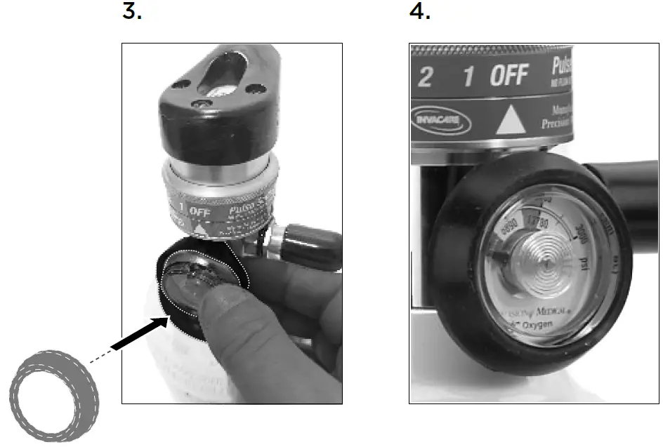 INVACARE 1588083 Protection Rubber Pressure Gauge 02