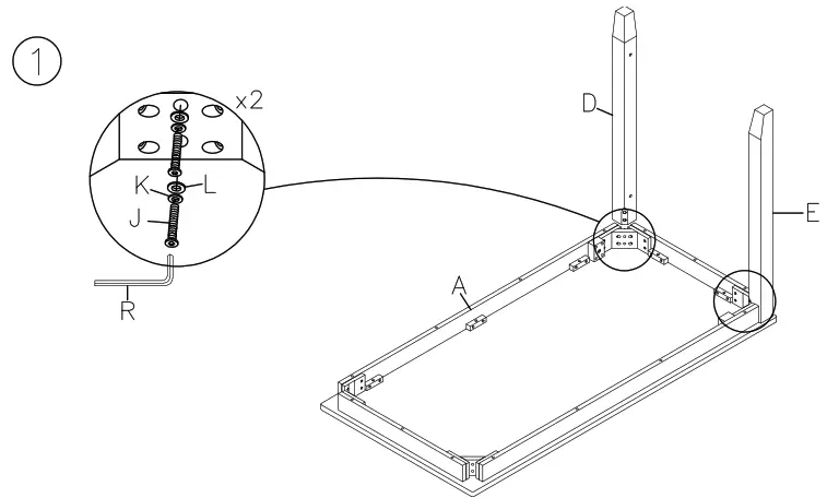 ASHLEY D39732 Rokane Dining Table Light Brown - 2