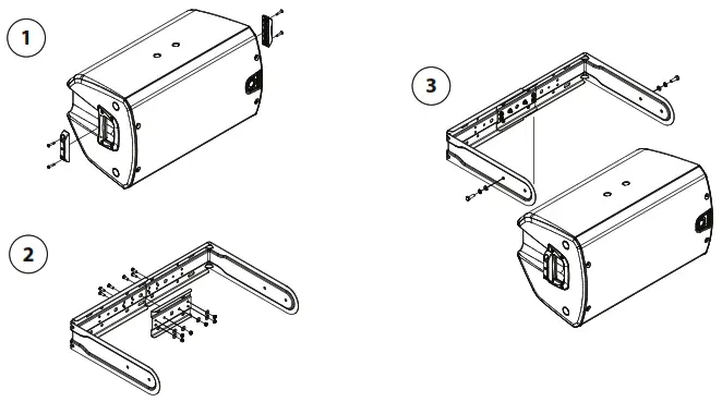 Turbosound iQ15-WB Steel Wall Brackets for iQ Series Loudspeakers - 1
