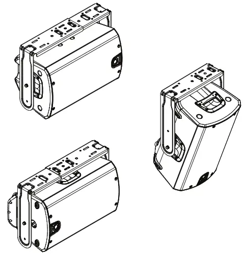 Turbosound iQ15-WB Steel Wall Brackets for iQ Series Loudspeakers - CEILING MOUNTED 2