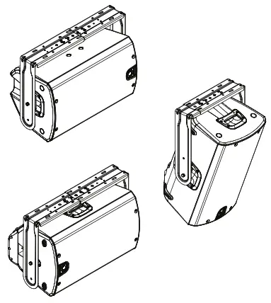Turbosound iQ15-WB Steel Wall Brackets for iQ Series Loudspeakers - CEILING MOUNTED 3