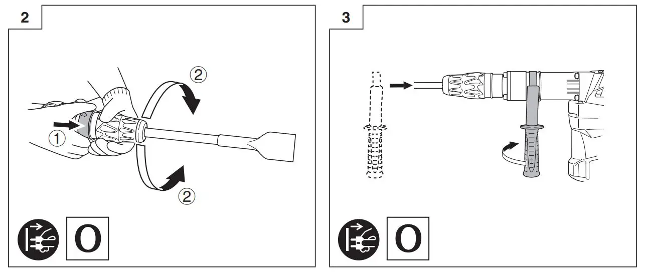 HiKOKI H 60MC Demolition Hammer - Figure 2-3