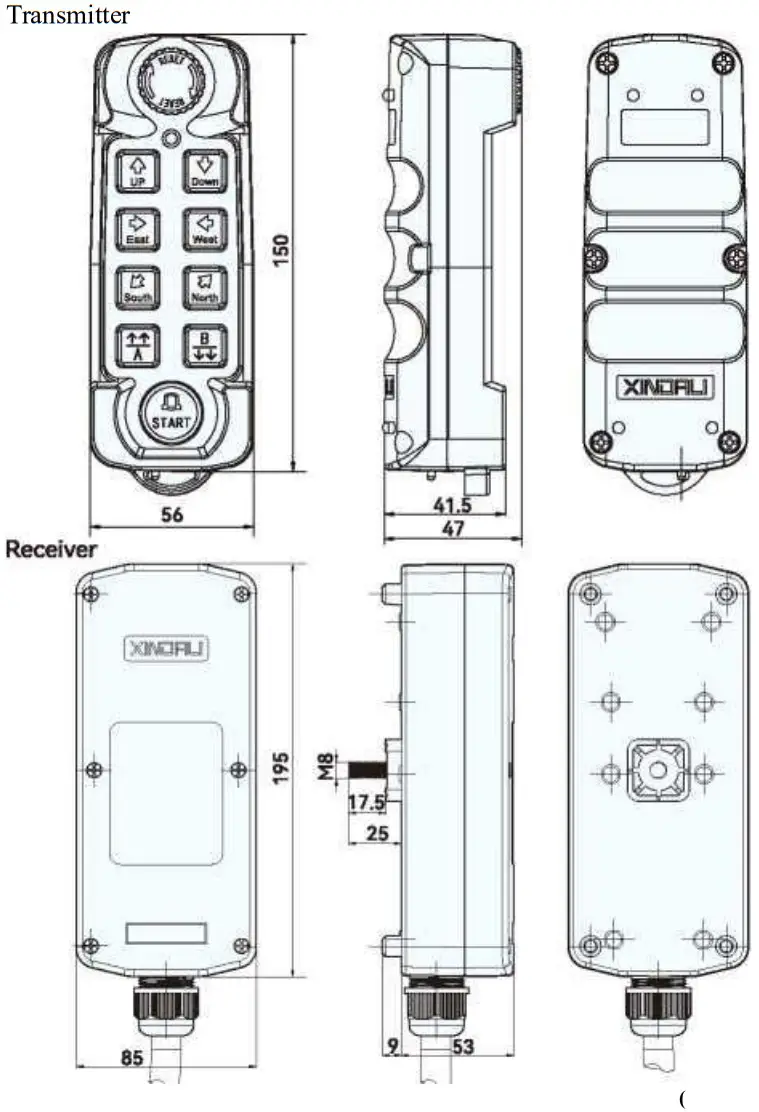 XINDALI XDL19 F21 XCD Industrial Wireless Remote Control - FIGURE 3