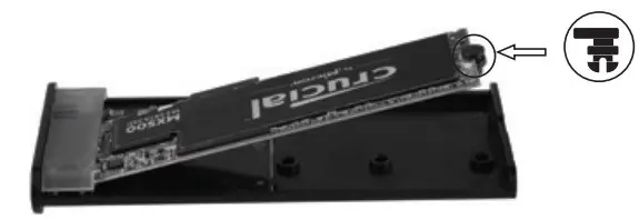 INSERT THE NVMe OR STTA M.2 SSD DISK