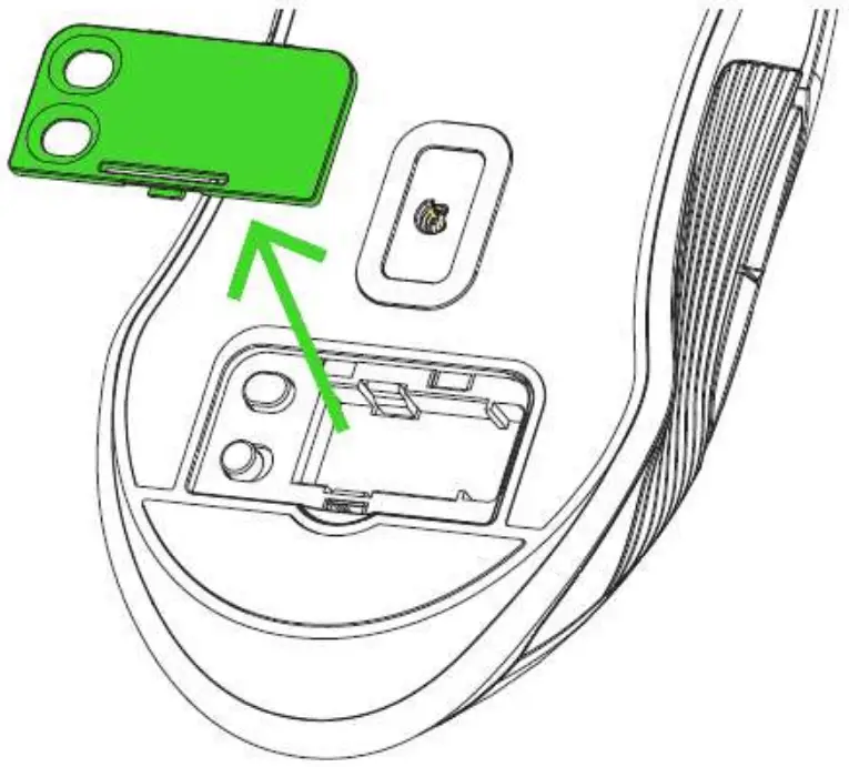 RAZER LANCEHEAD Wireless Gaming Mouse - Butttom Cover