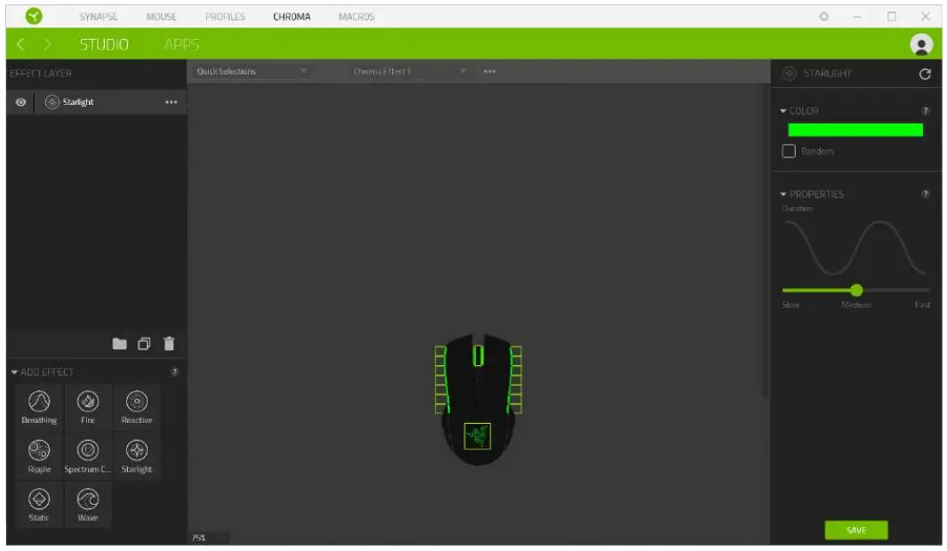 RAZER LANCEHEAD Wireless Gaming Mouse - Studio