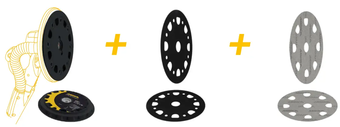 MIRKA STYRO Concept for Leveling Insulation - Backing pad