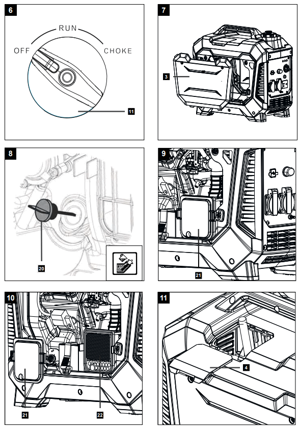 scheppach SG3500i Inverter Power Generator - fig 2