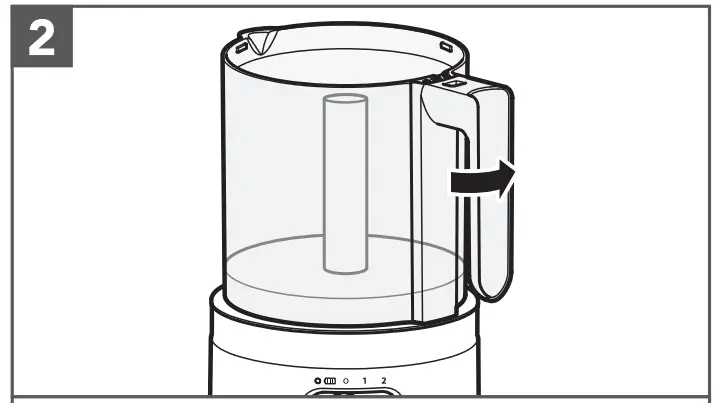 KitchenAid 5KFCB519 5 Cup Cordless Food Chopper - BATTERY4