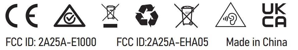 EKSA E1000 WT Wireless Gaming Headset - ce