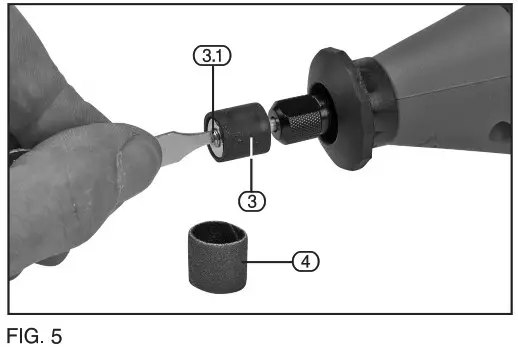 DRAPER 98521 Storm Force 230V Rotary Multi Tool Kit - operations 5