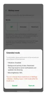 cricket LG K92 5G Smartphone - Battery Saver