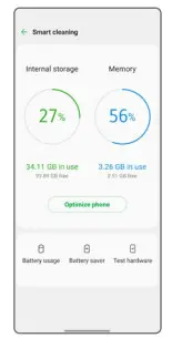 cricket LG K92 5G Smartphone - Smart cleaning