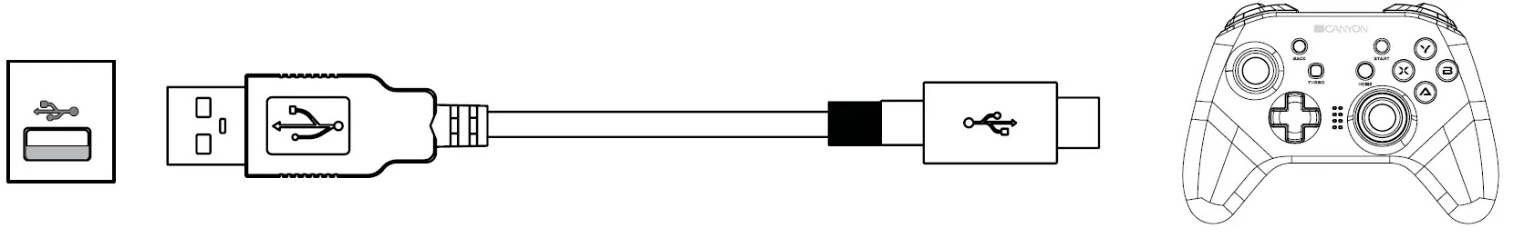 CANYON CND-GPW3 Wireless Gaming Pad connection Settings