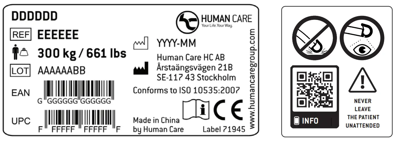 HUMAN CARE Hanger Bar - icons