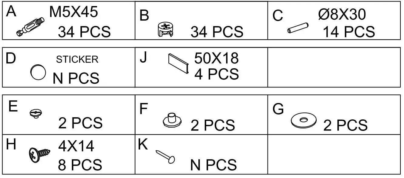 SAINT BIRCH - Hardware List