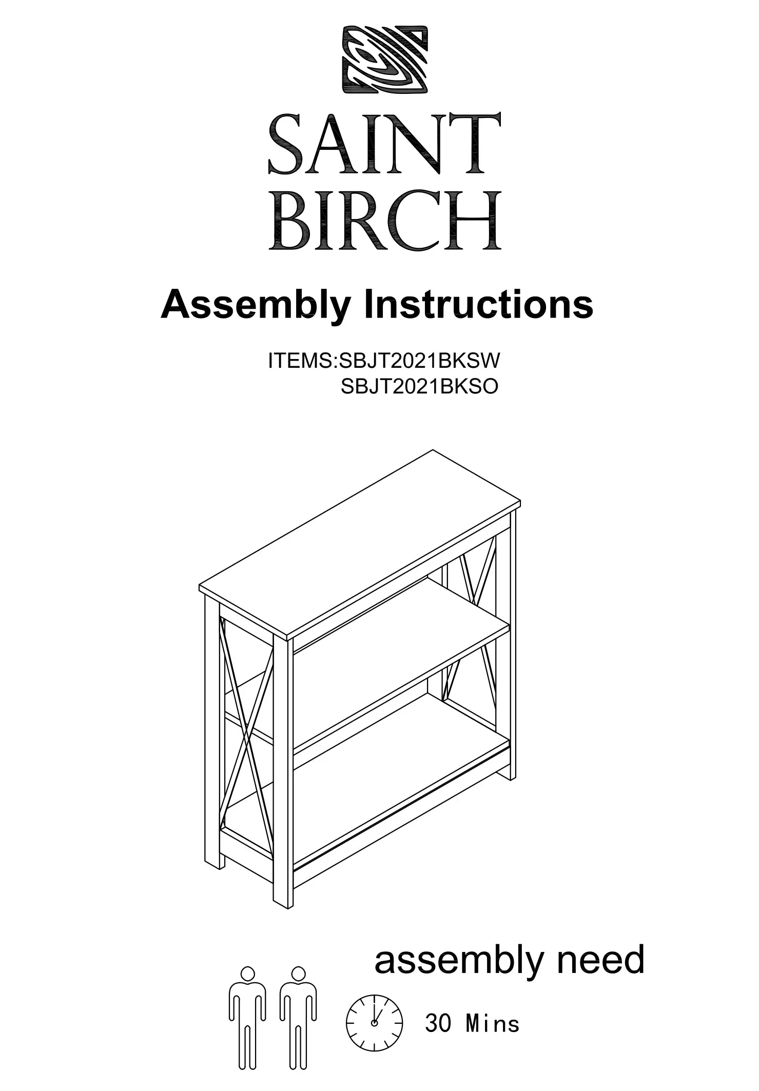 SAINT BIRCH Instruction Manual