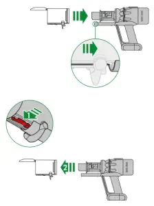 dyson 722596 Micro 1.5kg Vacuum Cleaner--Emptying yo