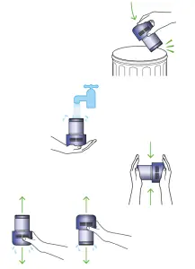 dyson 722596 Micro 1.5kg Vacuum Cleaner--Shake and dry