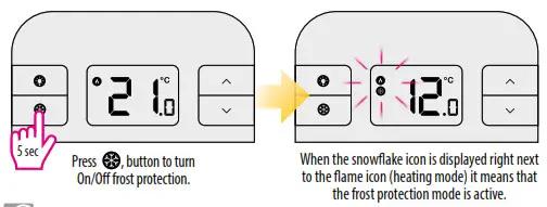 SALUS RT310 Digital Room Thermostat-Frost Protection