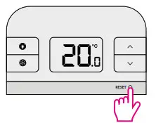 SALUS RT310 Digital Room Thermostat-Reset