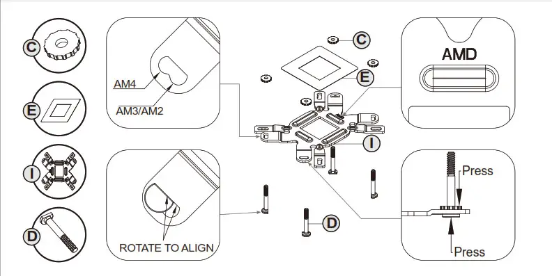 SILVERSTONE iCEGEM360 High Performance All in One Liquid Cooler- Accessories 6