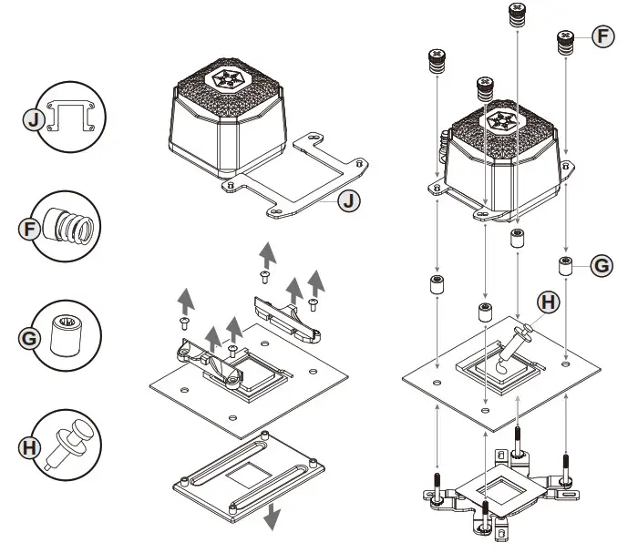 SILVERSTONE iCEGEM360 High Performance All in One Liquid Cooler- Accessories 7