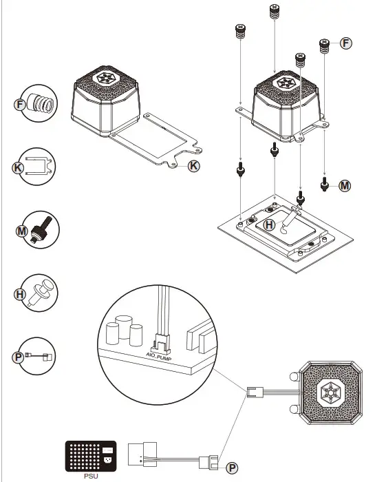 SILVERSTONE iCEGEM360 High Performance All in One Liquid Cooler- Accessories 8