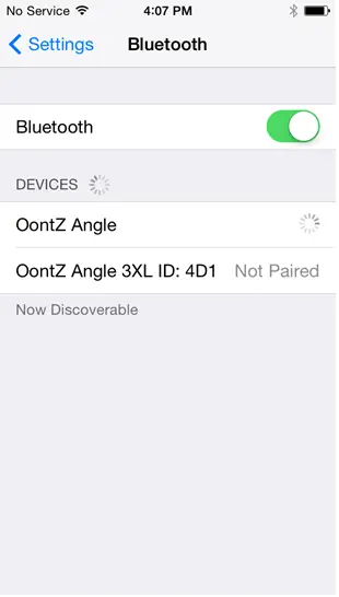 pairs and connects with your speaker
