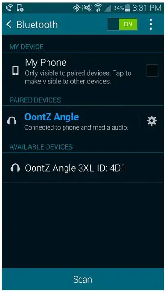 listing of your OontZ Speaker