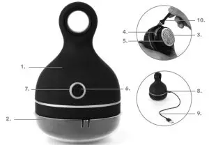 Beldray 91R998VEY Cordless Lint Remover -- description