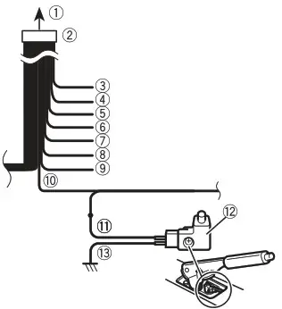 Pioneer DMH-341EX RDS AV Receiver - Power cord