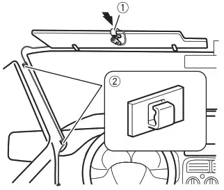 Pioneer DMH-341EX RDS AV Receiver - microphone clip