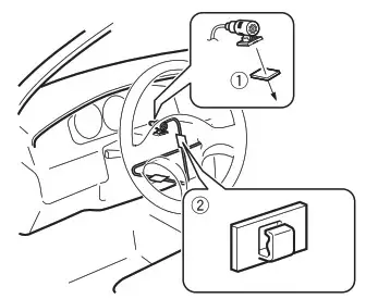 Pioneer DMH-341EX RDS AV Receiver - steering column 4