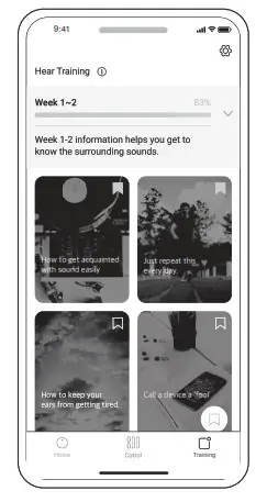 Olive Union SmartEar Plus Pro Wireless Earbuds - Training Screen