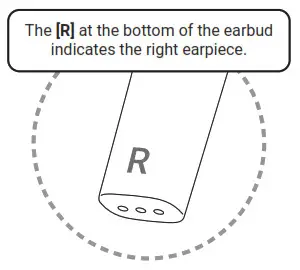 Olive Union SmartEar Plus Pro Wireless Earbuds - right earpiece