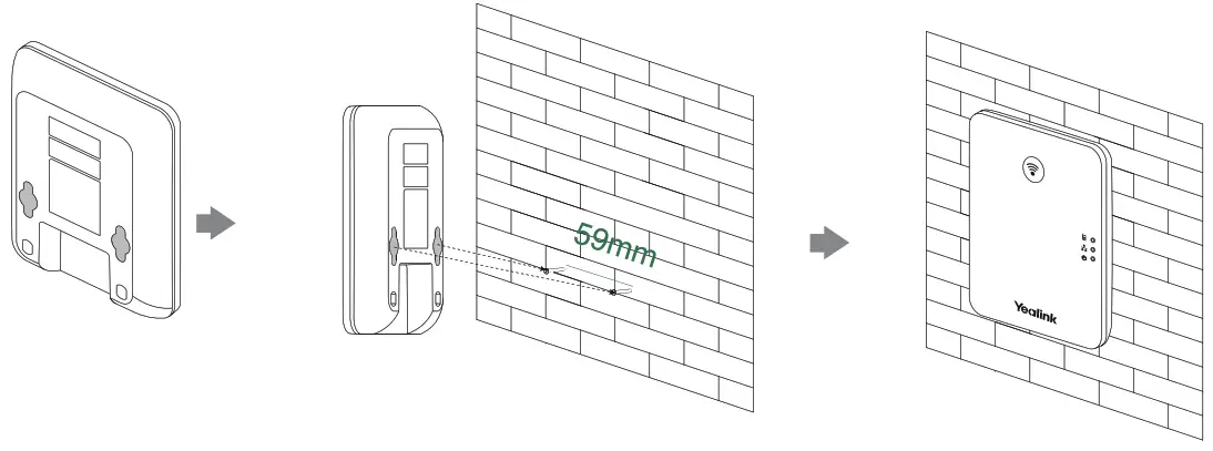 Yealink W70B DECT IP Base Station -Wall
