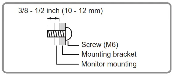 SHARP PN HS551 LCD Monitor- Mounting Precautions
