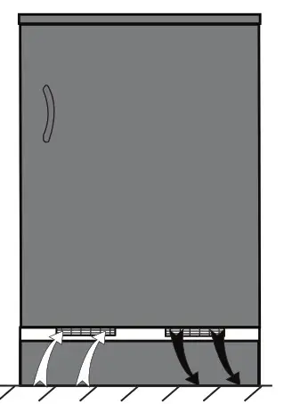 beko BU 1100 HCA Built-in Refrigerator- legs