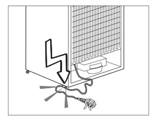 beko BU 1100 HCA Built-in Refrigerator- power
