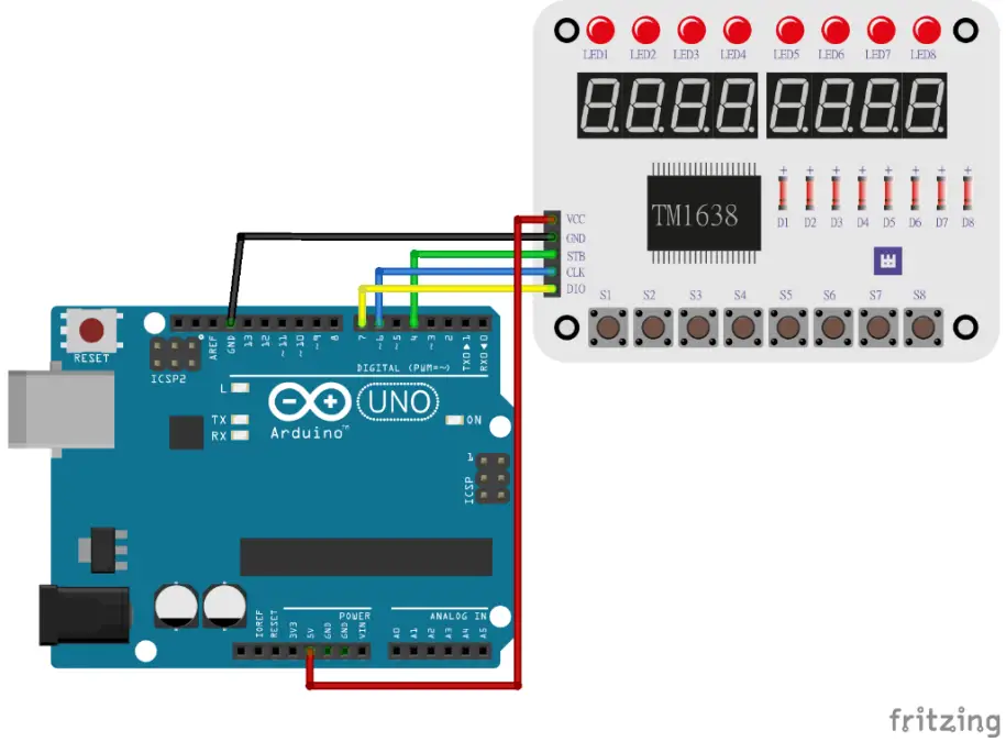 velleman WPM461 Chip Key Display Module-Pin