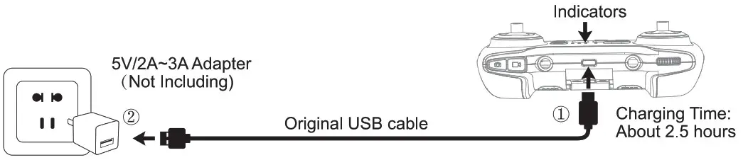 Ruko U11 Pro RC Drone - Charge the Remote Control