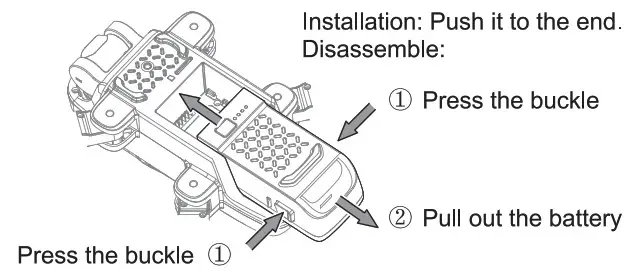 Ruko U11 Pro RC Drone - Installation and Disassemble Battery
