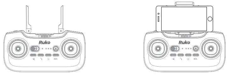 Ruko U11 Pro RC Drone - Power On The Remote Control