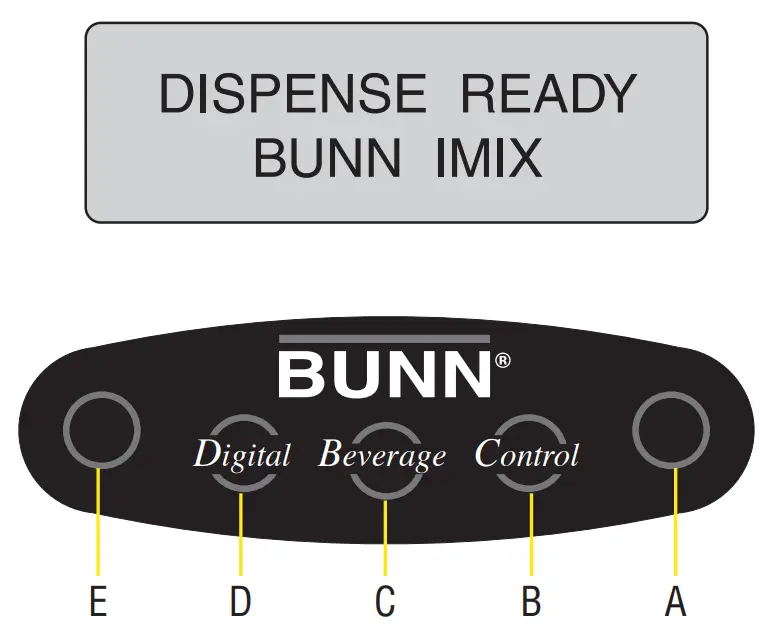 BUNN iMIX 3S Hot Beverage Systems - Home Screen