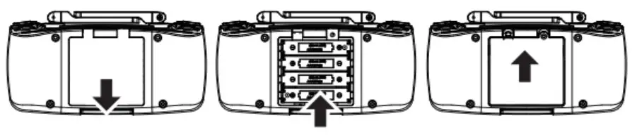 PRO FLIGHT PFBD303 Folding Drone with HD Camera and App Control - INSTALLING THE BATTERIES IN THE CONTROLLER