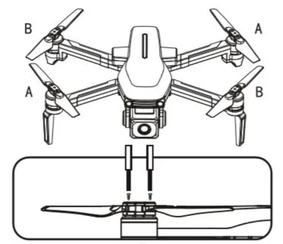 PRO FLIGHT PFBD303 Folding Drone with HD Camera and App Control - REPLACEMENT OF THE PROPELLERS